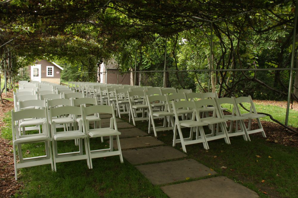 wedding-ceremony-chairs-under-grape-arbor