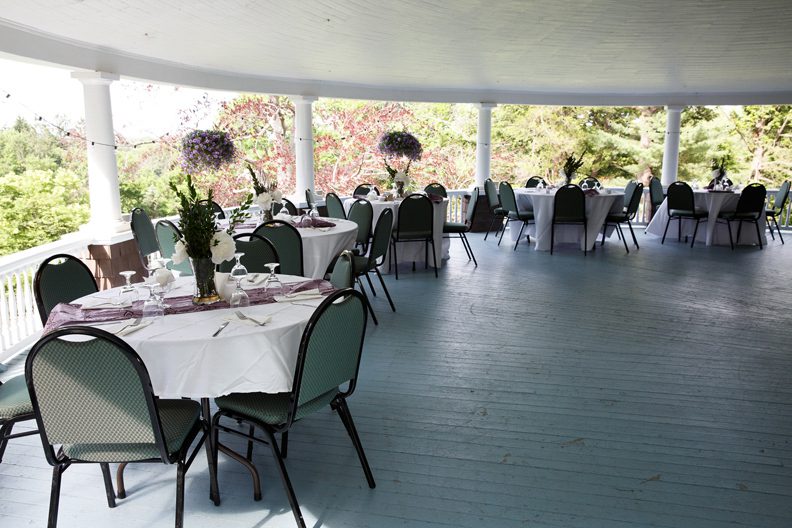 Guest Dining out doors on our sweeping veranda